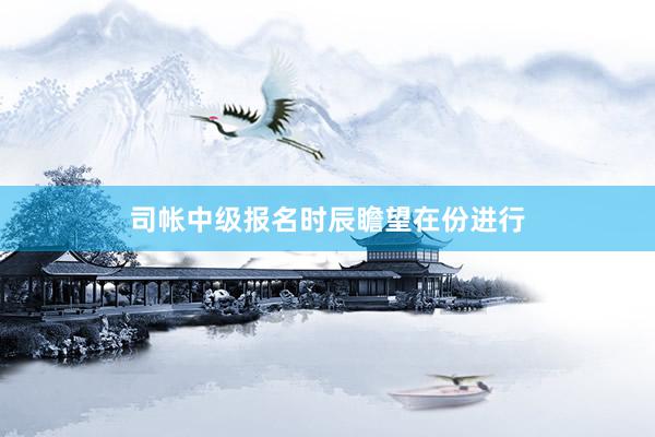 司帐中级报名时辰瞻望在份进行